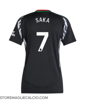 Arsenal Bukayo Saka #7 Maglia Gara Trasferta Repliche 2024-25 Donna